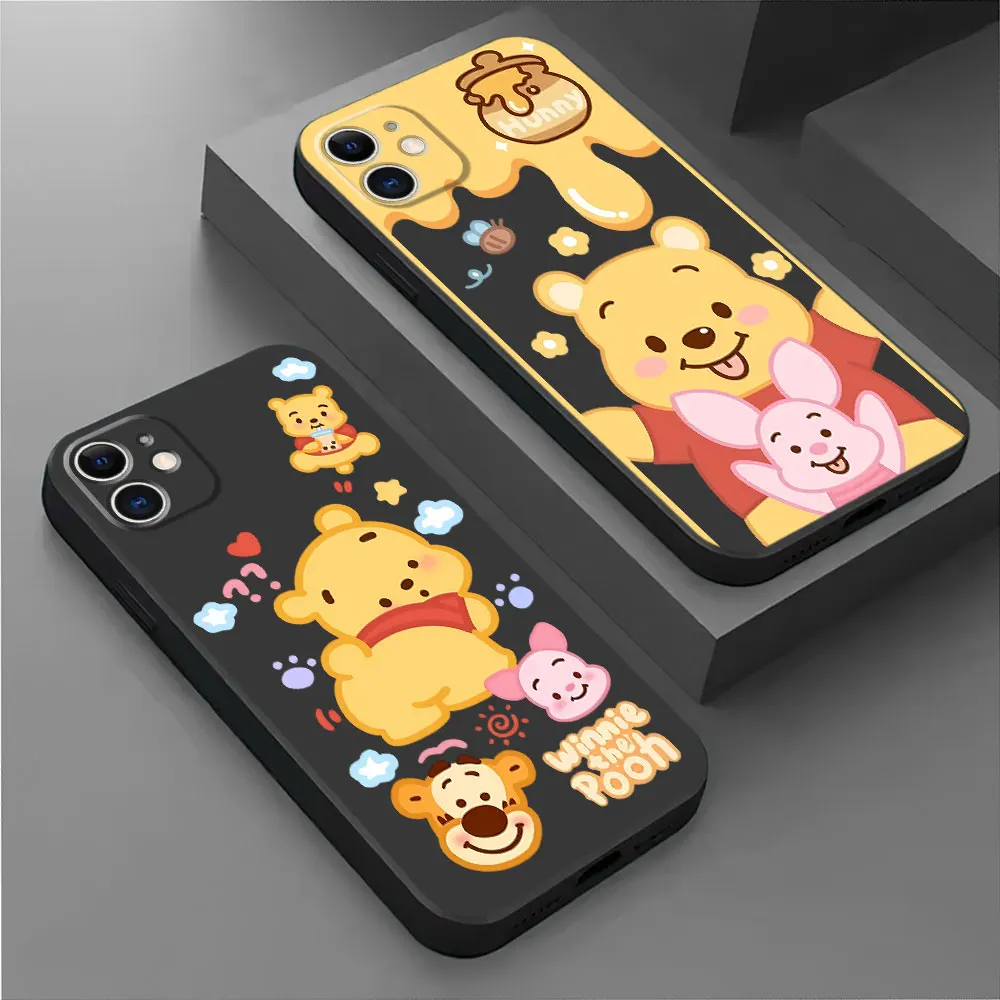 Disney Winnie-funda de silicona para Google Pixel 8 Pro, 7a, 6a, 6 Pro, 7 Pro