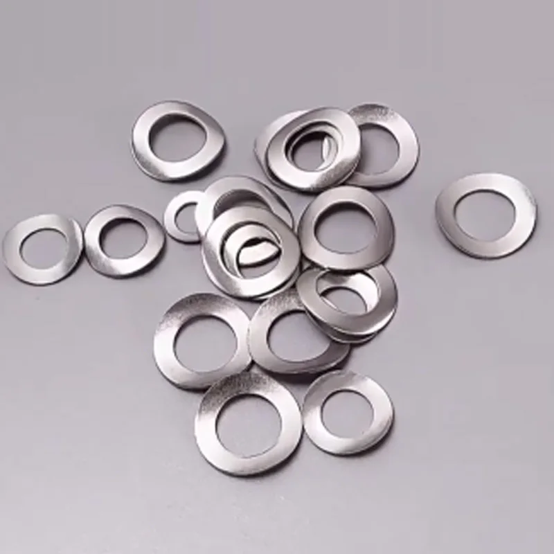 GB860 DIN137A M1.7 M2 M2.5 M3 M4 M5 M6 M8 M10 304 Stainless Steel Wave Spring Washers Curved Spring Washer 50/100/200/300/500Pcs