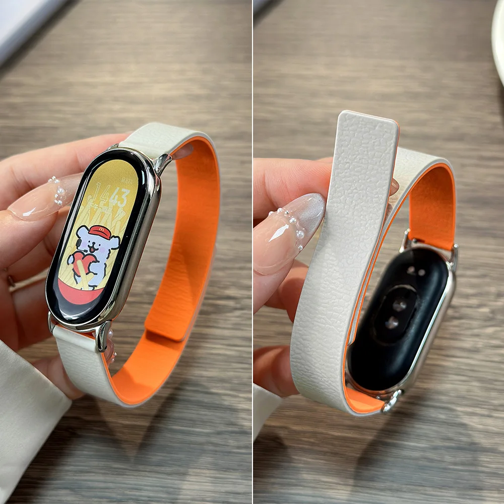 Magnetische Silikonbänder für Mi Band 8 9 10 Miband 10 Smartwatch Ersatz-Armband Gürtel Armband Correa für Xiaomi 10 Strap