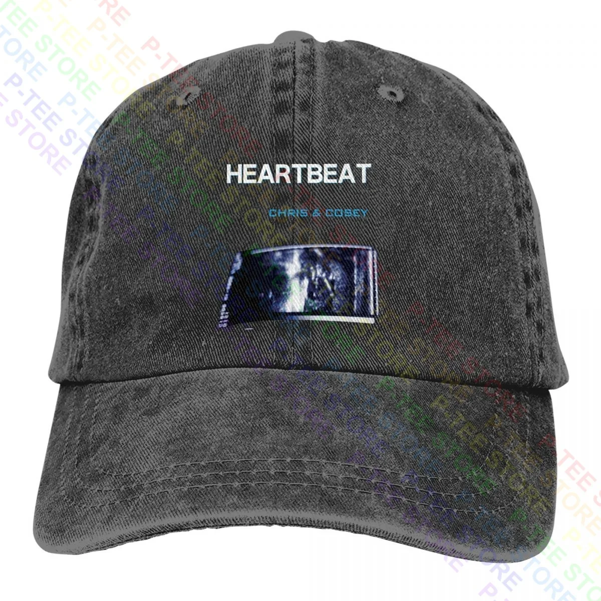 

Chris And Cosey Heartbeat Throbbing Gristle Cosey Fanni Tutti Washed Denim Baseball Cap Trucker Hats Outdoor