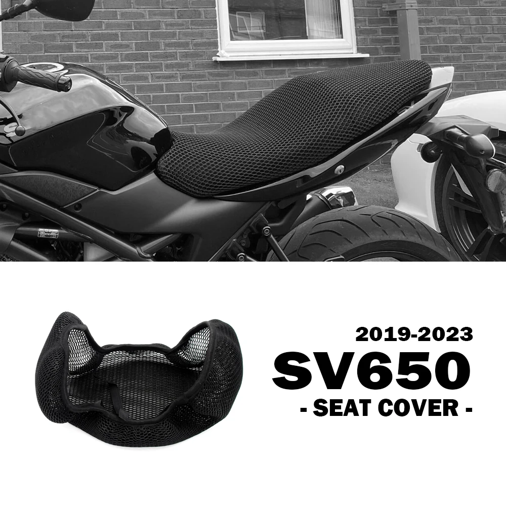 

SV 650 Accessories for Suzuki SV650 2019 - 2023 Motorcycle Seat Cover 3D Honeycomb Mesh Airflow Protection Cushion Nylon