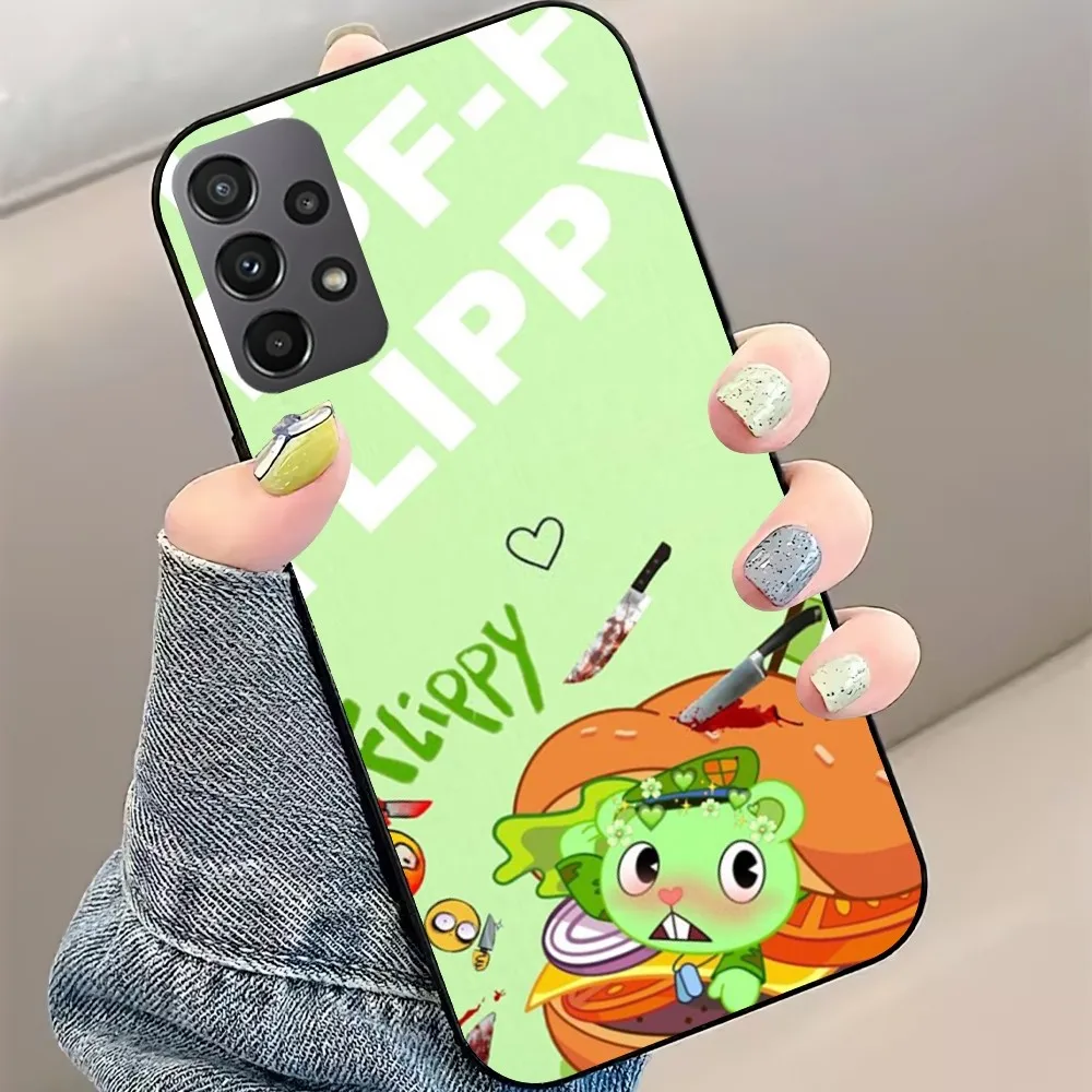 Cute Cartoon Happy tree friends Phone Case For Samsung Galaxy S22 S23 S24 S30 Note 20 10 Plus Lite FE ULTRA Shell