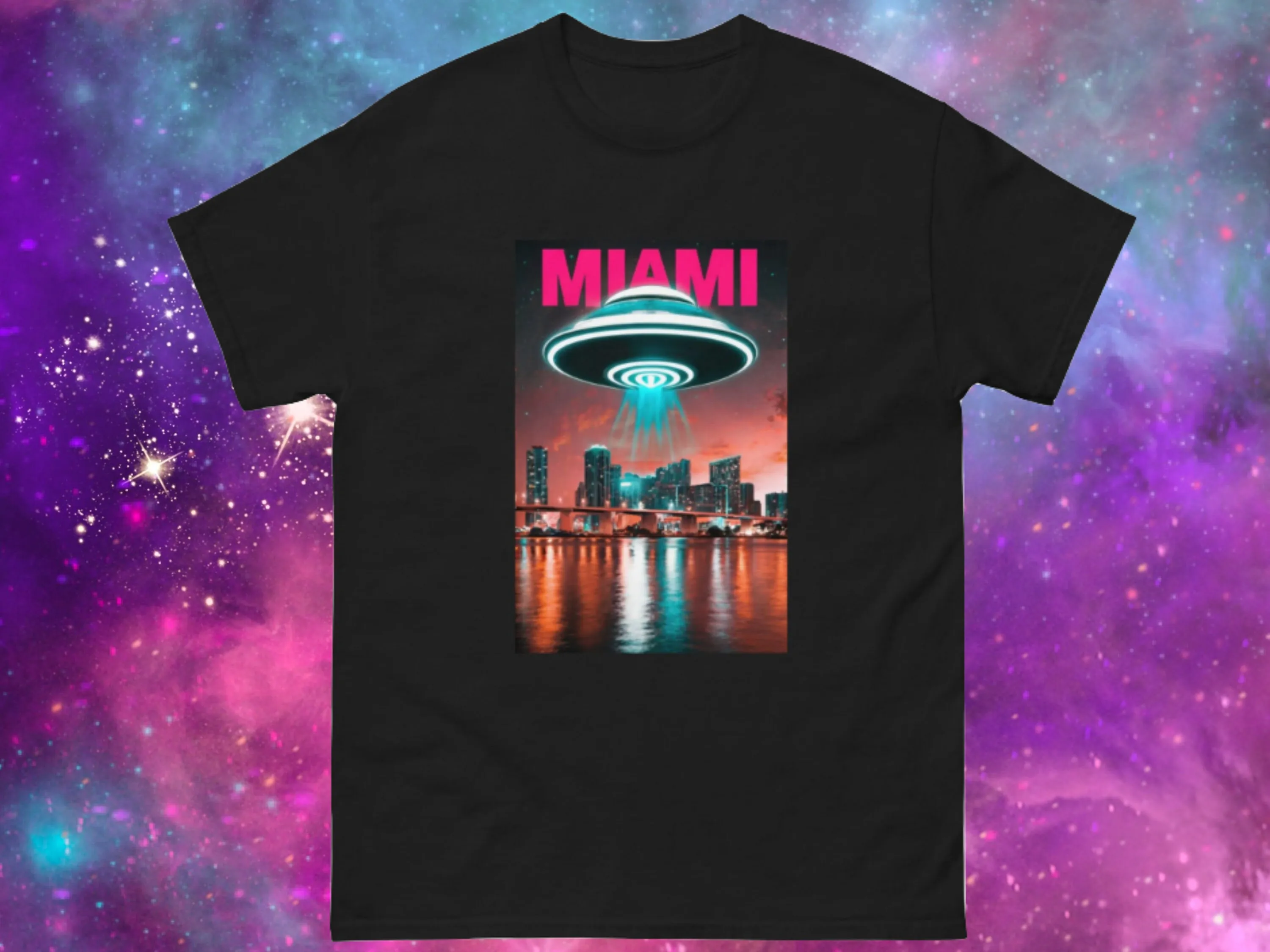 Ufo T Shirt Uap Miami Flying Saucer Aliens Alien Ufology For Et Believer Space Ship Area 51 Extra Terrestrial Disclosure