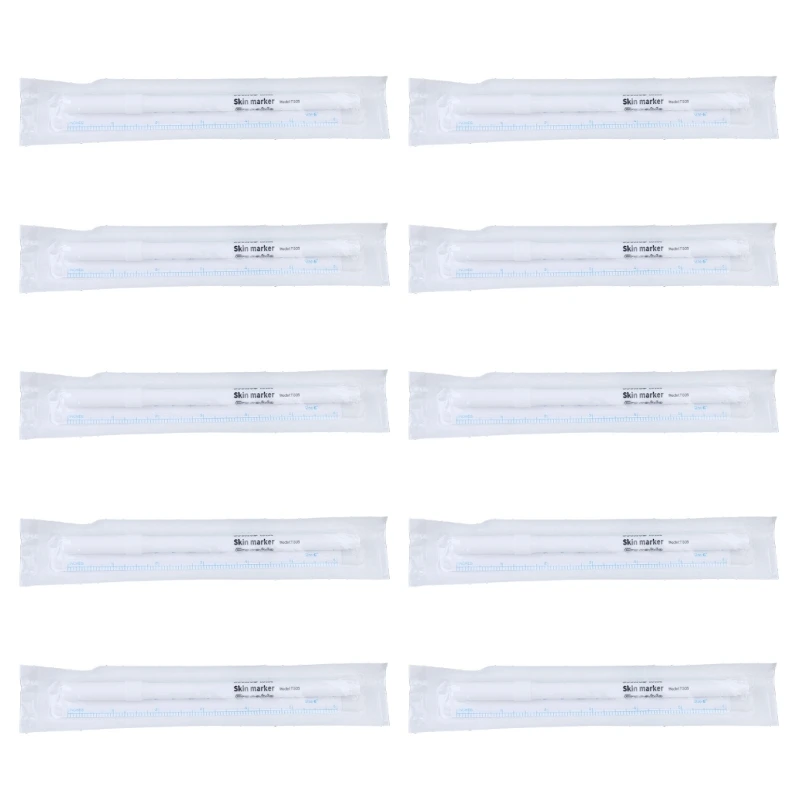 10x White Surgical Skin Marker Waterproof Positioning Pen Eyebrow Skin Marker