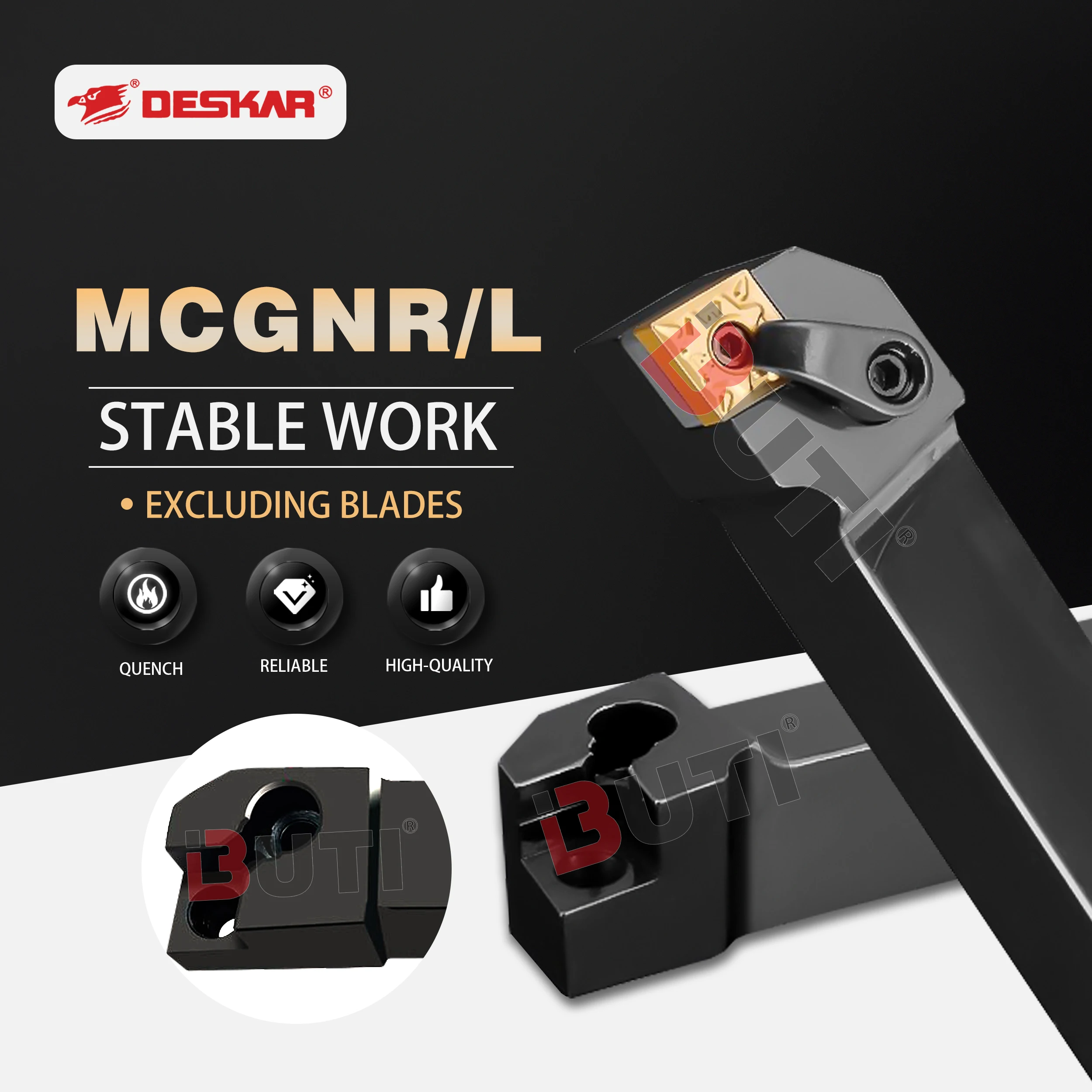 

MCGNR/MCGNL1616H12 2020K12 2525M12 DESKAR100% Original Lathe Tool Holder Rhombus Machine Clamp Positive And Negative Tool Holder