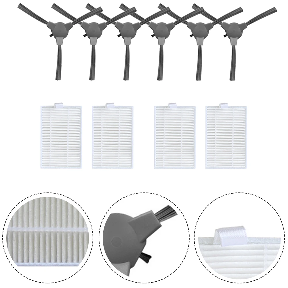 10pcs/set Filter + Side Brush Replacement For SUZUKA PRO GEN 2  Robot Vacuum Cleaner Parts Accessories