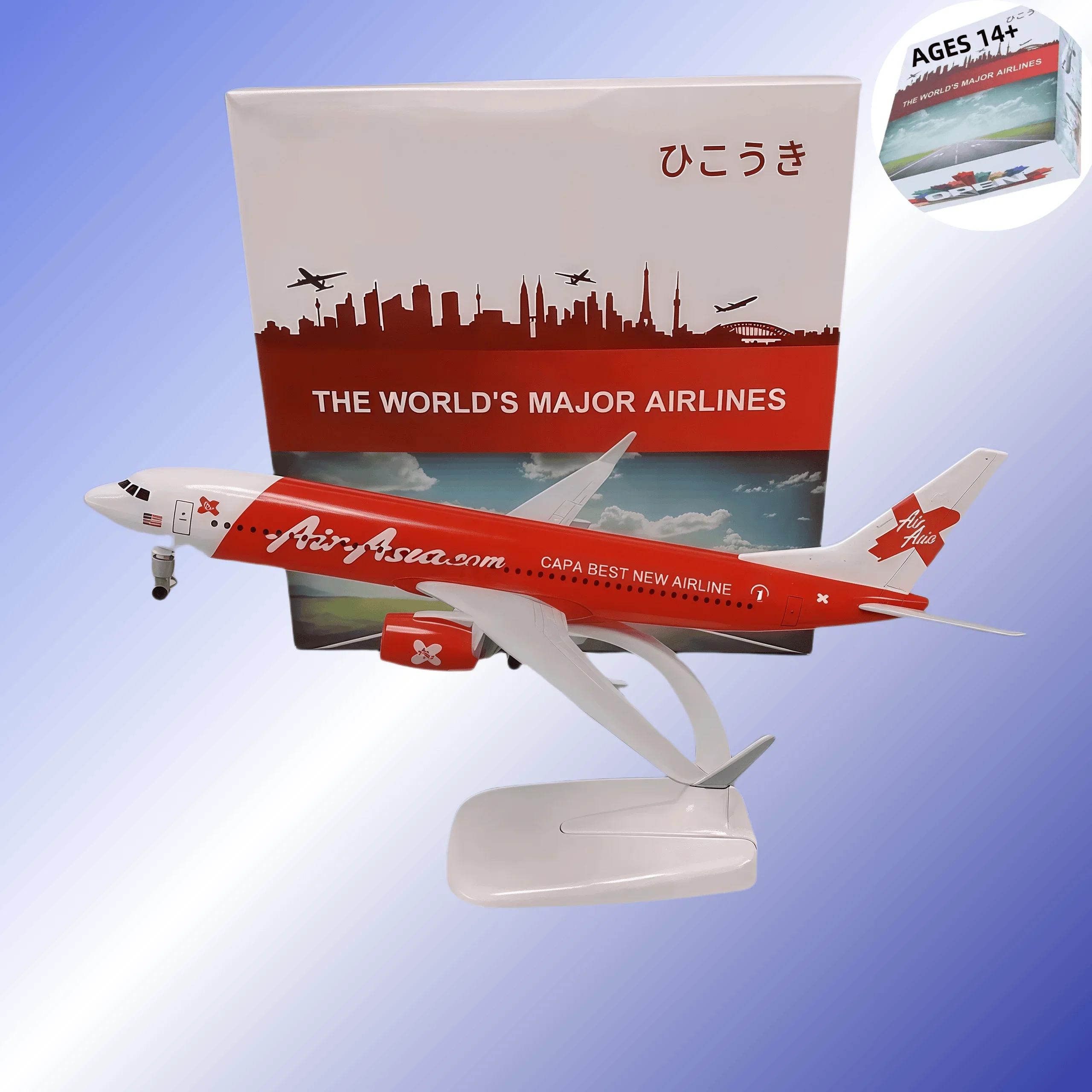 

20 см металлическая модель самолета B737 Asia Red Airlines 737 металлическая копия самолета из сплава материал 1:400 авиационная форма подарочная серия