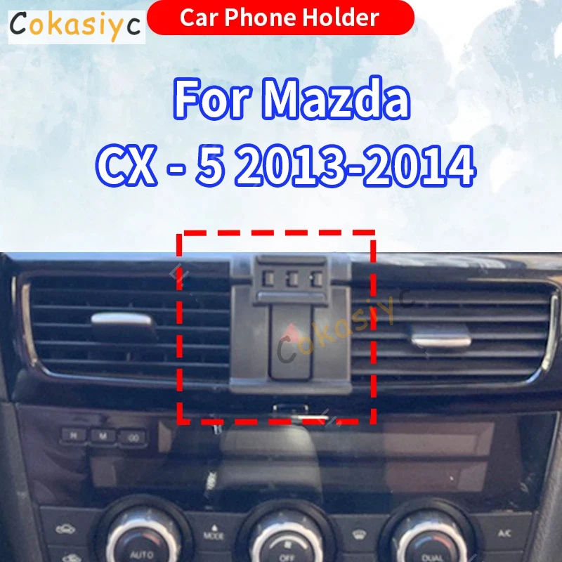 Suporte de Telefone para Carro Mazda CX-5 CX 5 CX5 2013 2014, Suporte de Gravidade com Base Fixa Dedicada, Carregador Sem Fio, Acessórios Automotivos