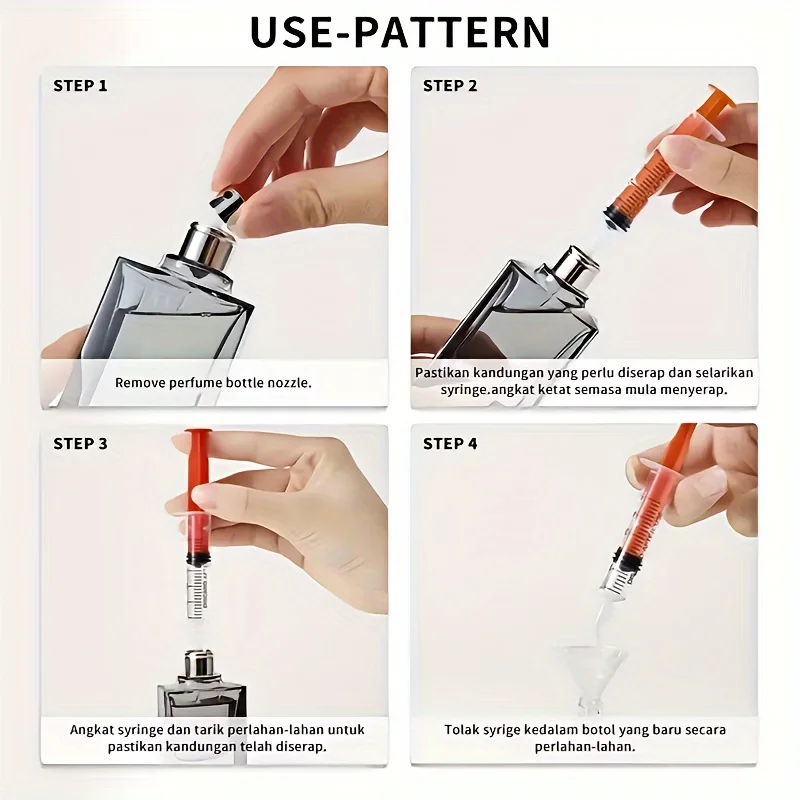 Seringue à pointe de parfum colorée, outil de tiroir droit, distribution divine, extracteur de parfum, 10ml