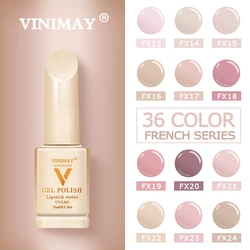 VINIMAY French Nail Art Gel Nail Polish UV Soak Off Gelpolish Gel Polish Color Primer Manicure Nails Gel Lacque Salon 15ml