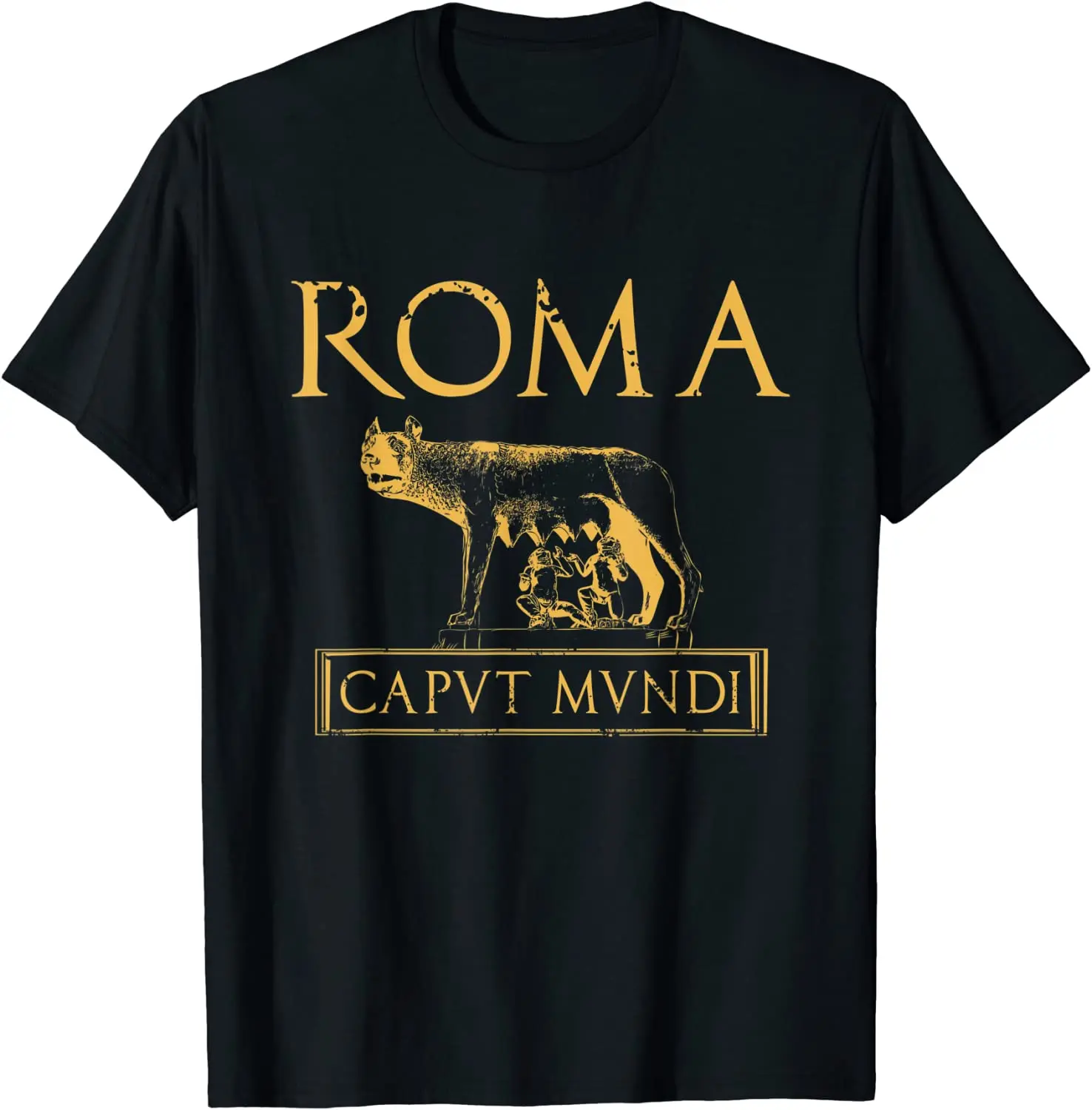 Roma Caput Mundi 고대 로마 역사 남성용 반팔 티셔츠, 캐주얼 코튼 O넥 티셔츠, 여름