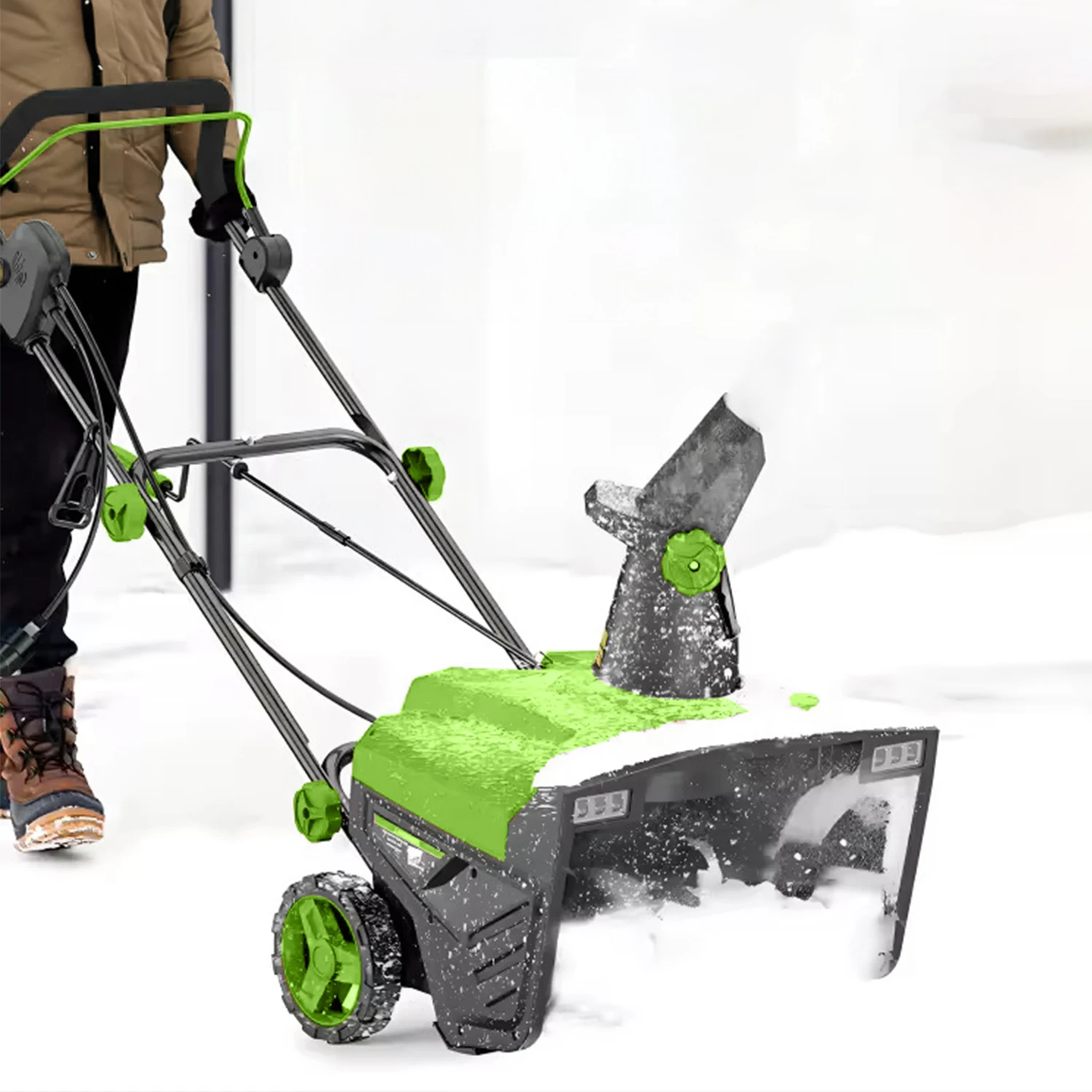 VERTAK Hand Push 230V Electric Snow Blower Professional China Power Sweeper Snow