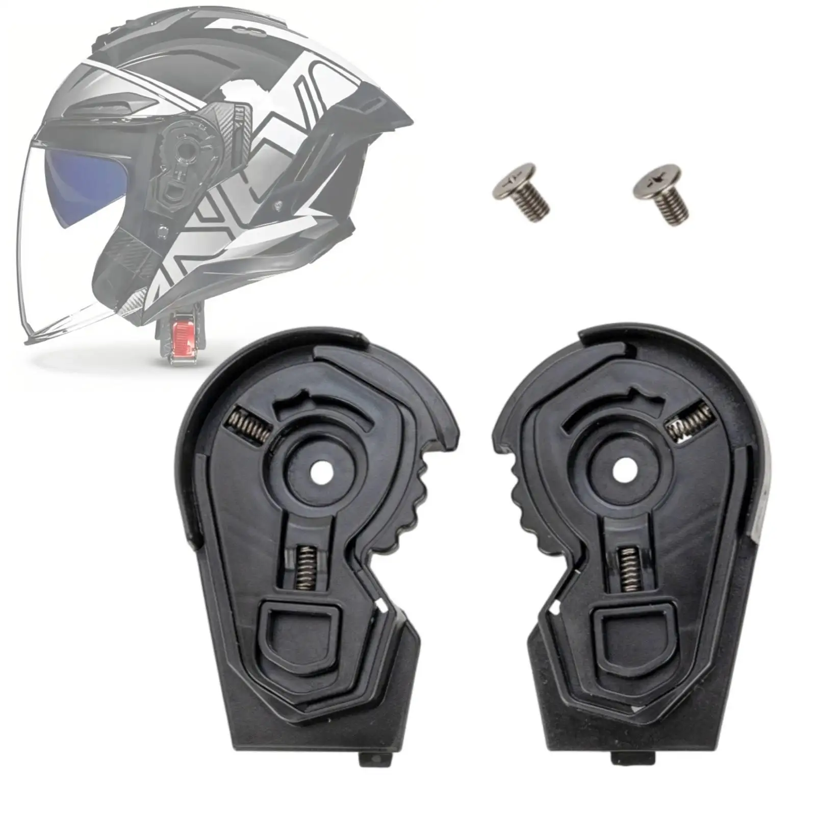 Black Helmet Visor Base Bracket Repair Plate Motorcycle Parts Easy Install for 718 Half Helmet