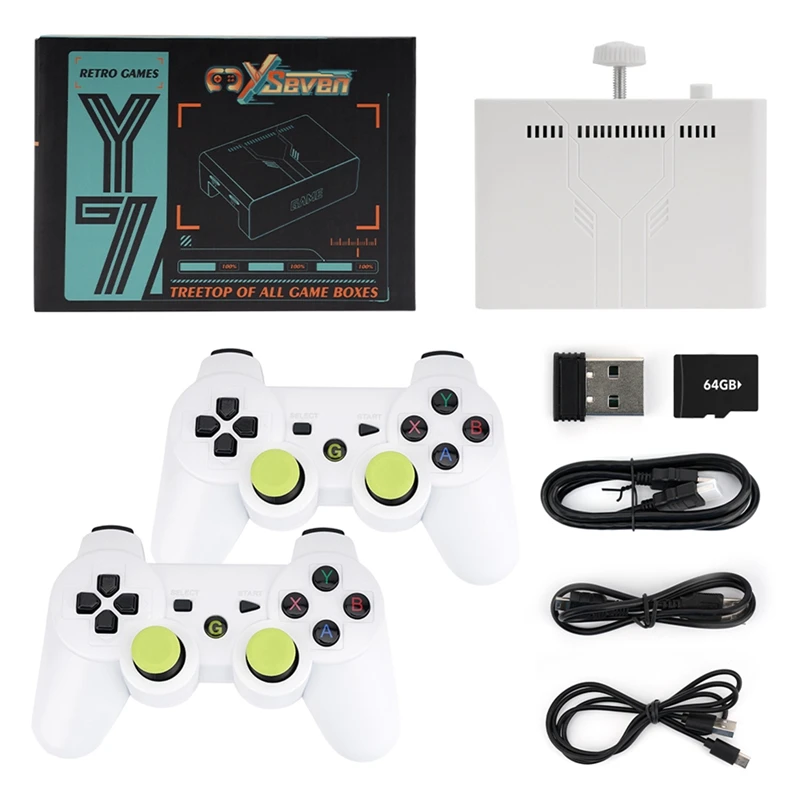 

Y7 64GB Wireless Retro Handheld Game Console, 10000 Games TV-Ready For PSP GBA NDS 36 Emulator