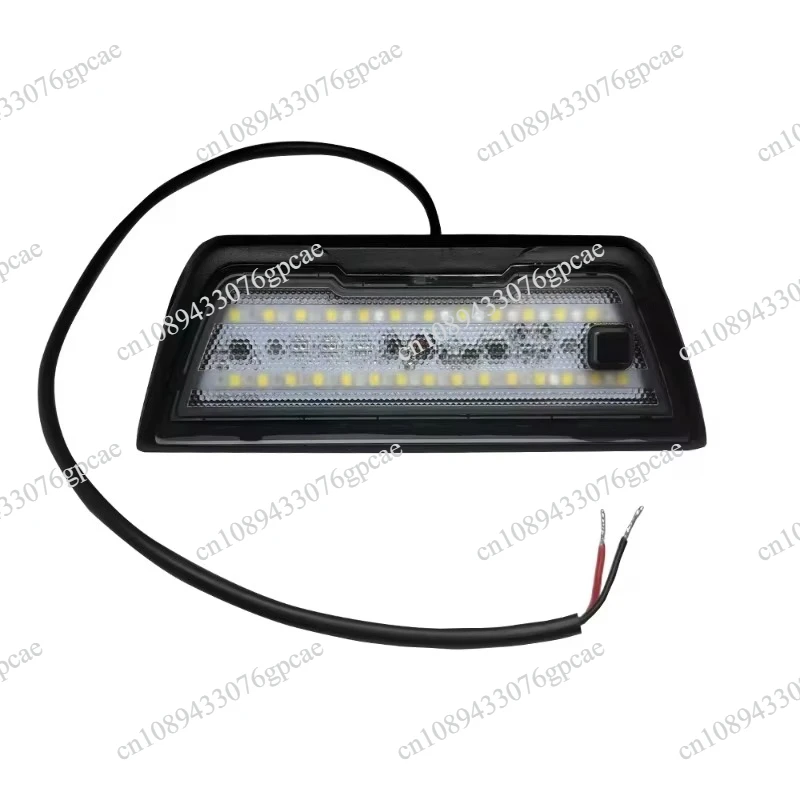 Outdoor Waterproof Dimmable Tri Dual Color White/Amber /Red 45 Degree Angled Led Work Lights Flood Lights for 4x4 Canopy 12V DC