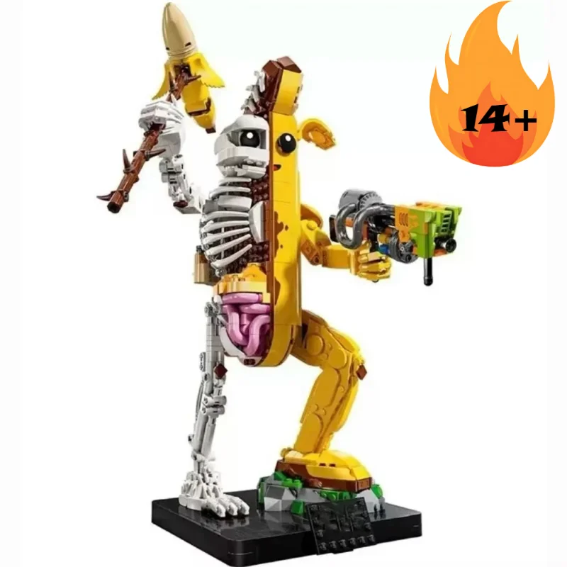 

2026 NEW Creative room decoration 77072 MOC Banana Manroom decoration Set Children's Room Decoration Christmas Birthday Gift