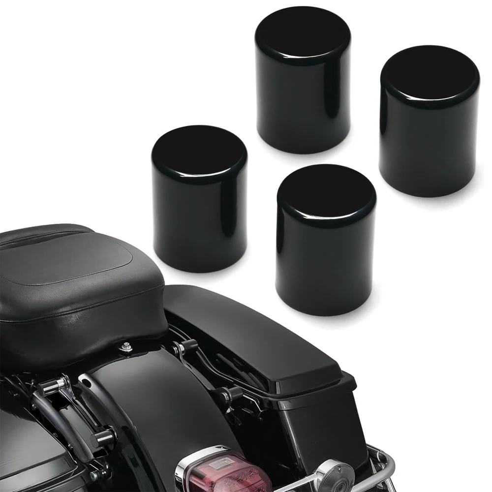 

4pcs Motorcycle Accessories Black/Chrome Docking Hardware Point Cover Fit For Harley Dyna Fat Bob Softail Sportster XL 2009-2025