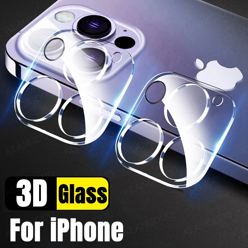 2Pcs Full Cover Lens Protective Glass For iPhone 16 15 14 13 Pro Max 14 Plus 14 15 Pro Max Camera Lens Protector Tempered Glass