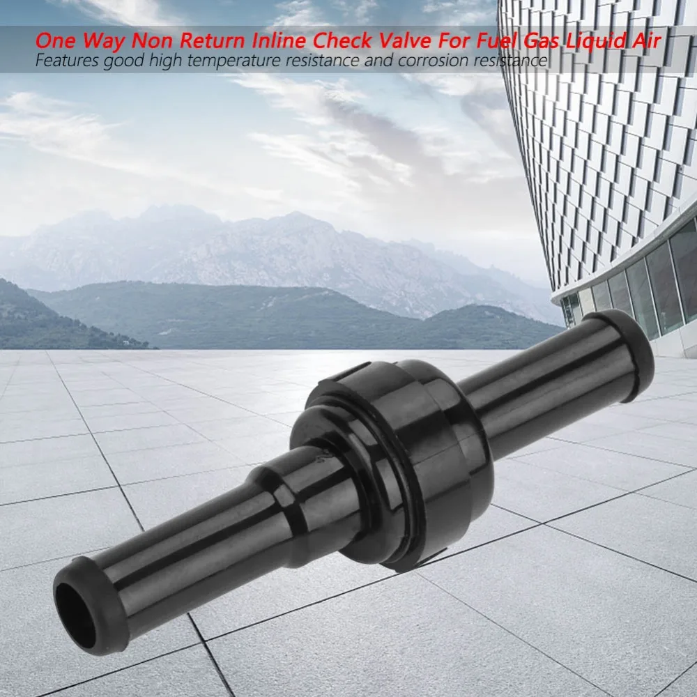 2pcs Durable Pagoda Shape One Way Check Valves Slot Design Spring Loaded Inline Check Valve Fuel Line Valve For Gas Line