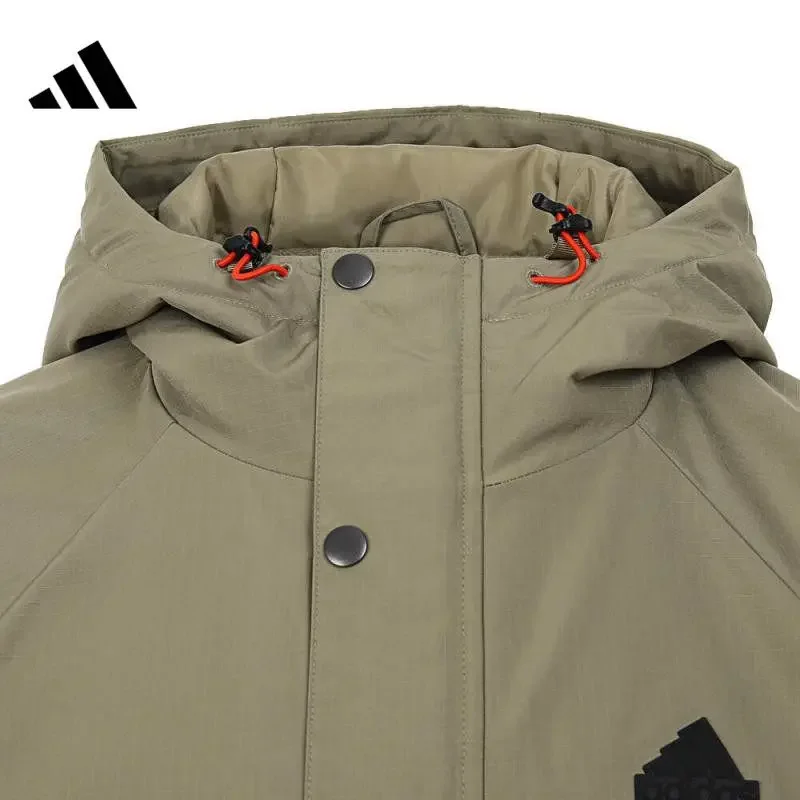 Adidas Men's Woven Jacket Hooded Jacket Sports Casual Comfort JI6842
