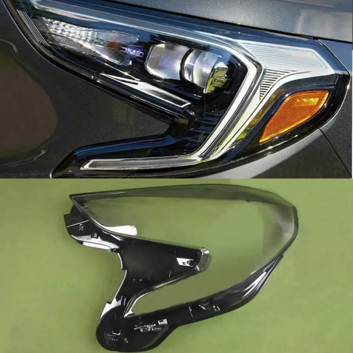 

For GMC Terrain Headlight Cover Lamp Shade Headlamp Shell Lens Replace Original Lampshade Plexiglass 2018 2019 2020 2021