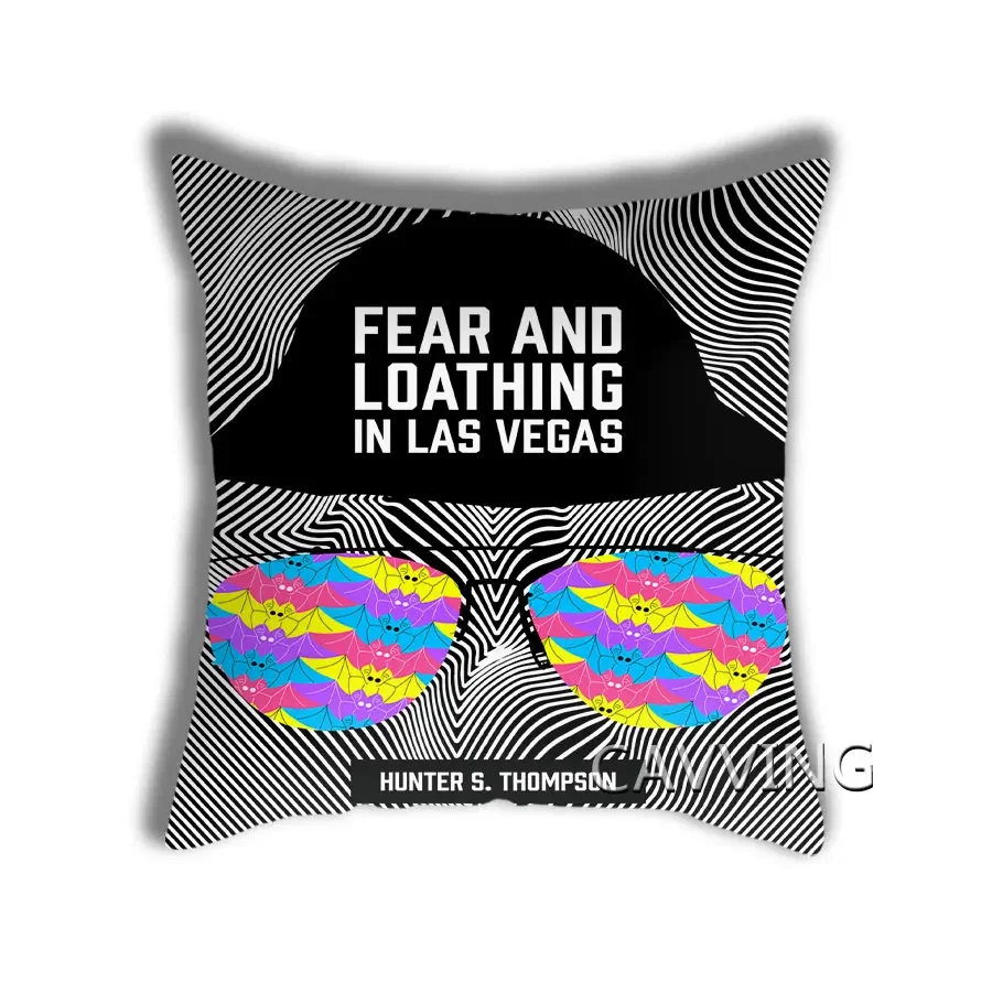 Fear and Loathing In Las Vegas  3D Printed  Polyester Decorative Pillowcases Throw Pillow Cover Square Zipper Pillow Cases Fans