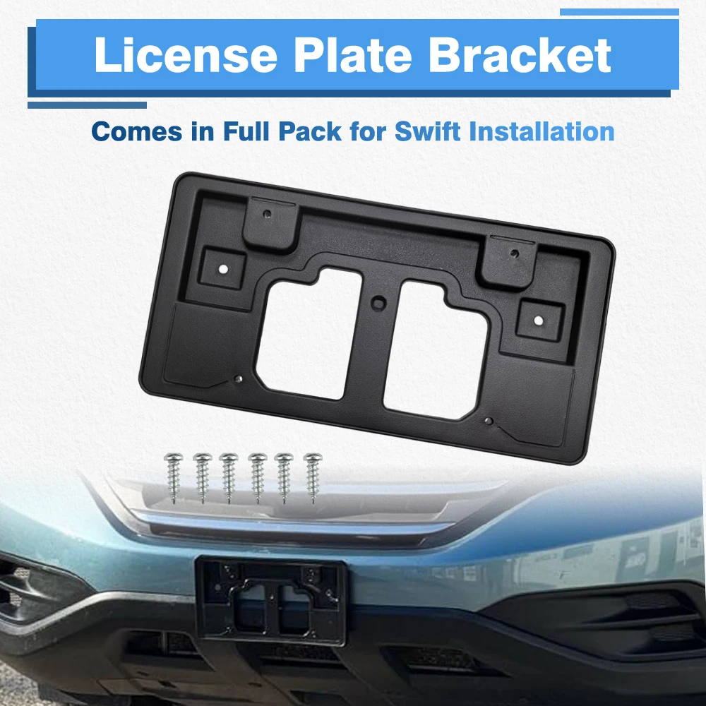 

Car Front Bumper License Plate Frame Tag Holder Mounting Bracket For Honda CR-V 2012 2013 2014 71145-T0A-A00 71145T0AA00