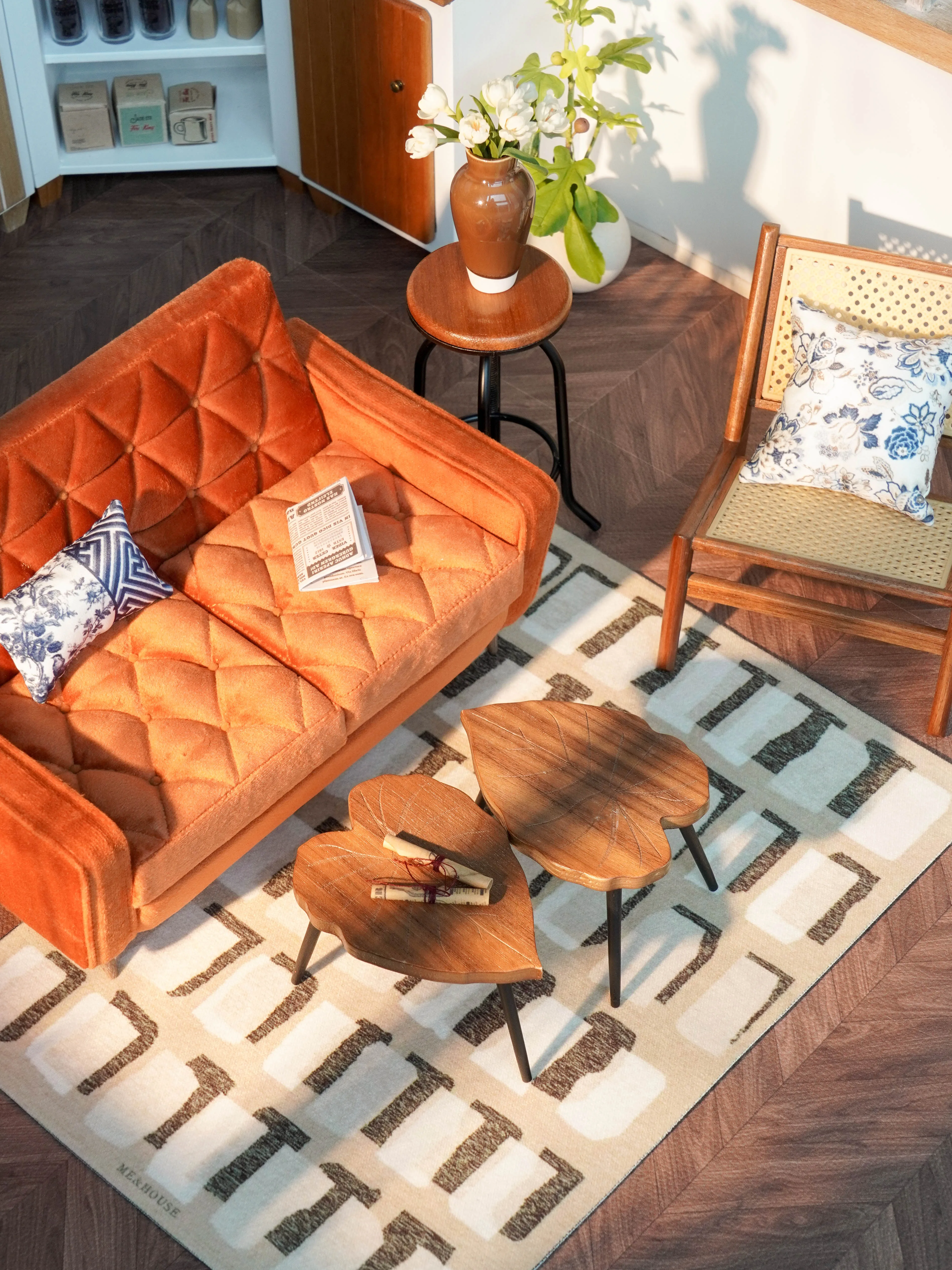 1/6 puppe haus modell möbel zubehör mini modell teppich