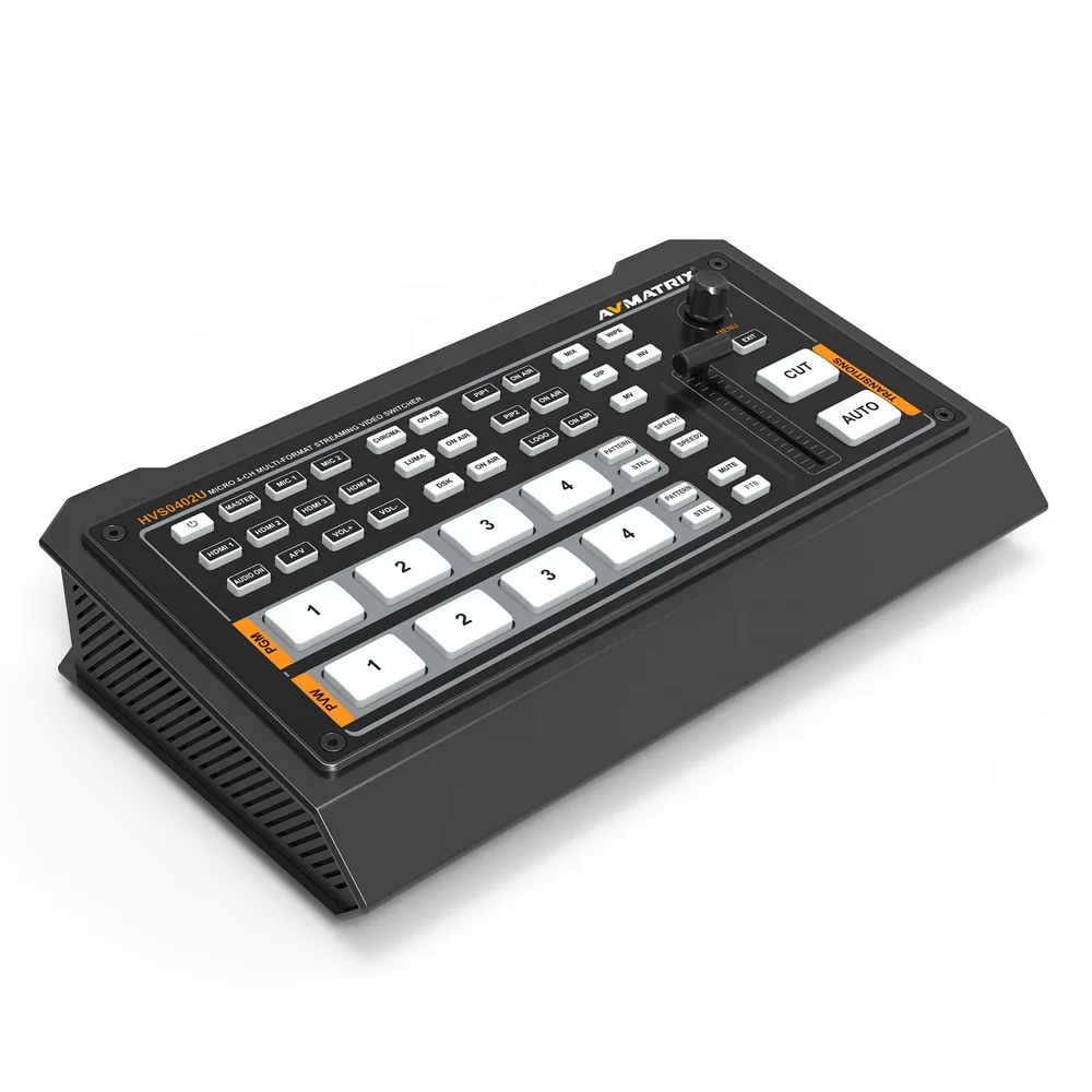 

HVS0402U Micro 4 Channel HDMI Live Streaming Video Switcher With HDMI PGM and Multiview USB Type-C Output