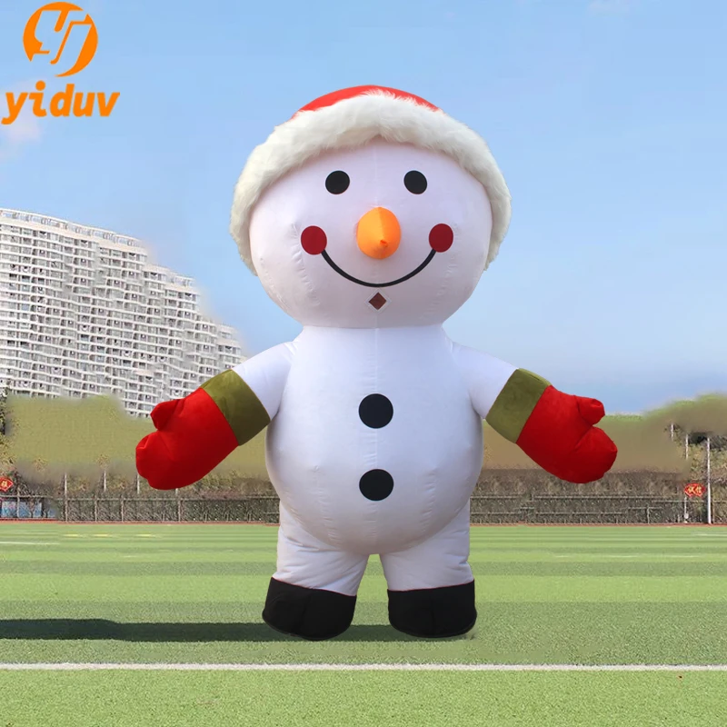 Disfraz inflable gigante de Mascota de Papá Noel para adultos, Reno, muñeco de nieve, fiesta de Navidad, accesorios de promoción de Halloween