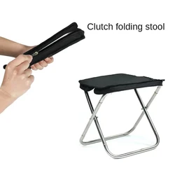 Portable Outdoor Fishing Stool Ultra Lightweight Folding Chairs Camping Picnic Chair Subway Equipment Clutch Folding Stool