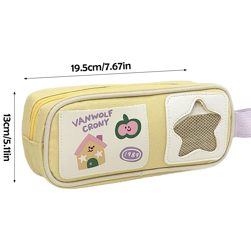 السفر ماكياج المنظم أدوات الزينة حقيبة طالب مقلمة حقيبة التخزين المحمولة القلم حقيبة حزمة منفصلة المنظم حقيبة هدية #5