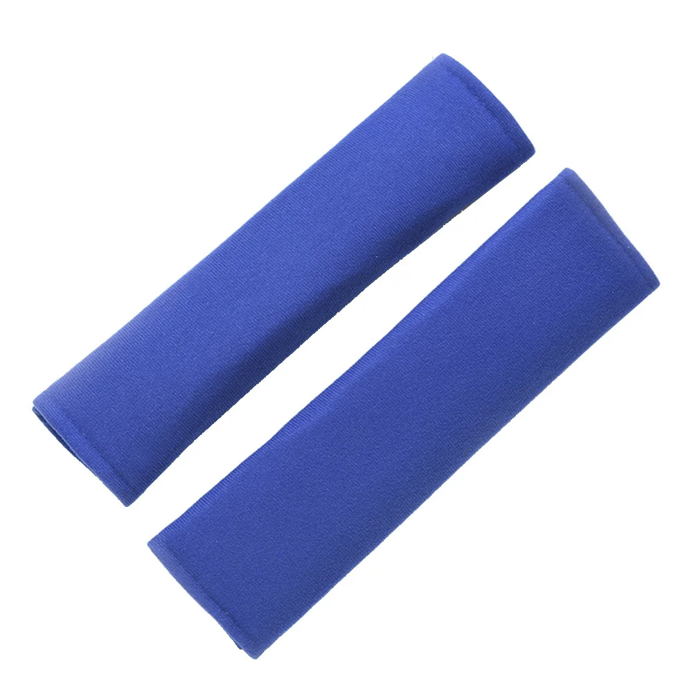 زوج واحد من وسادة الكتف الآمنة غطاء عالمي لواقي مبطن مريح أثناء السفر يستخدم معدات الدراجات النارية الزرقاء #5