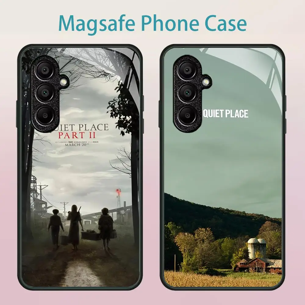 Movie A Quiet Place Phone Case For Samsung Galaxy S25 Ultra S22 S23 S24 Ultra S21 S20 5G Magsafe Mirror Wireless Magnetic Cover