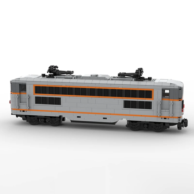 MOC City Railway Train BB 170029   Elektrische Fernbedienung Lokomotiven Baustein DIY Montage Modell Kreative Ziegel Spielzeug Geschenk