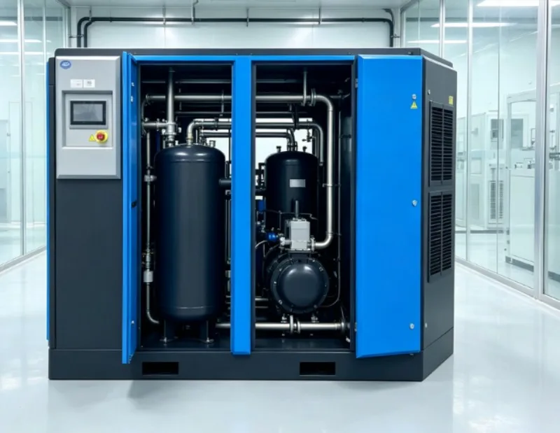 Energy Saving Low Noise VSD Screw Air Compressor, 11KW 8Bar High Efficiency Variable Speed Unit For Workshop