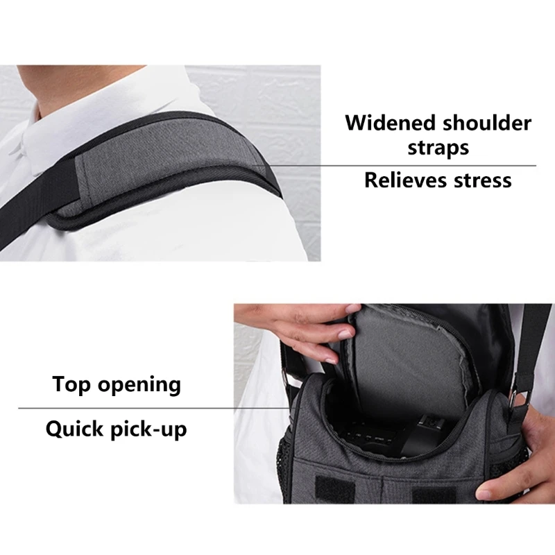 

L74B Small Camera Bag Case Canvas DSLR Camera Shoulder Messengers Slings Storage Bag