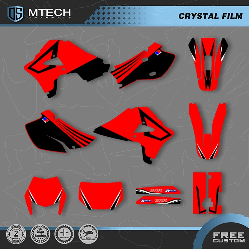 

DSMTECH Custom Motorcycle Graphics Decal Stickers Kits For Honda XR 650R 2000 2001 2002 2003 2004 2005-2009 003