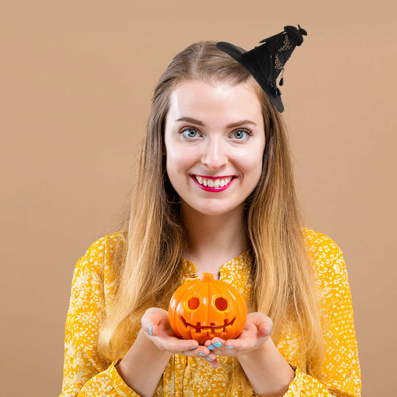 

Witch Hat Headwear Gothic Masquerade Halloween Party Decorations Durable Lightweight Wizard Costume Accessories