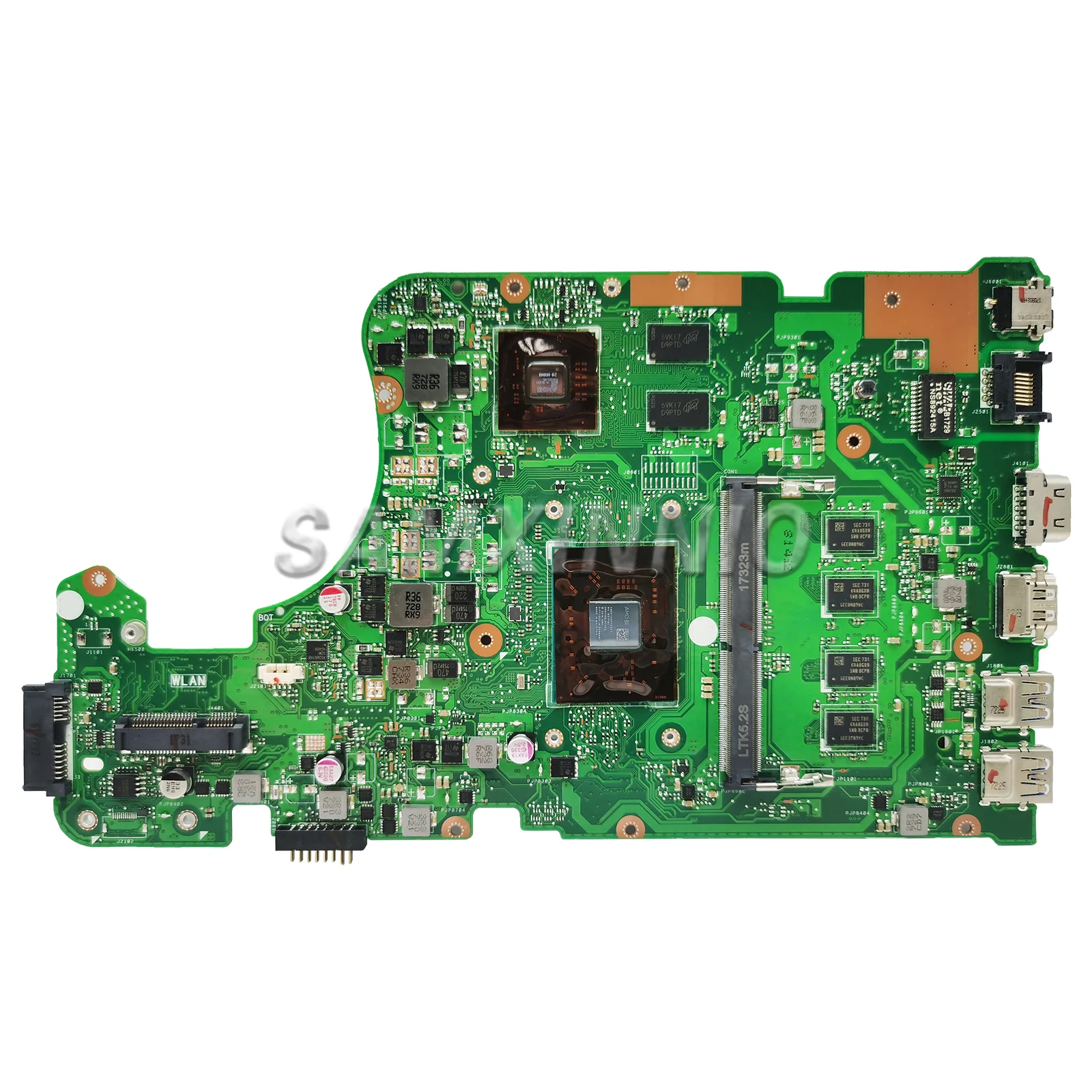 Imagem -02 - Placa-mãe de Laptop X555qg para Asus X555q X555b X555bp Mainboard com Cpu A10-9620p 8g Ram Totalmente Teste