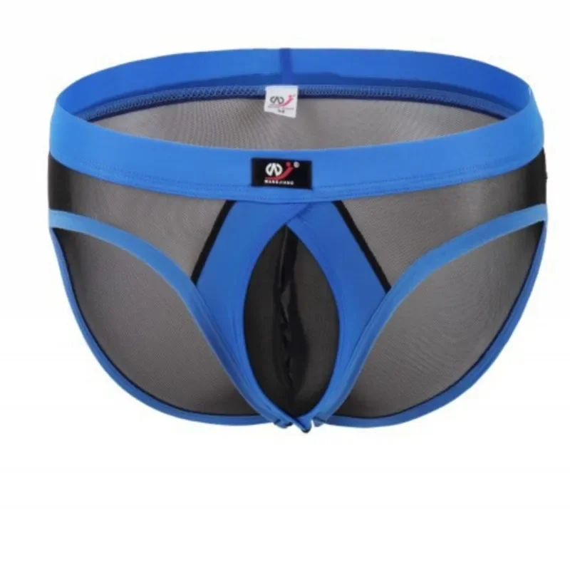 

Mens Sheer Mesh Underwear Transparent Ring Briefs Bulge Pouch Sexy Show Underwear Low Rise Underpants Male
