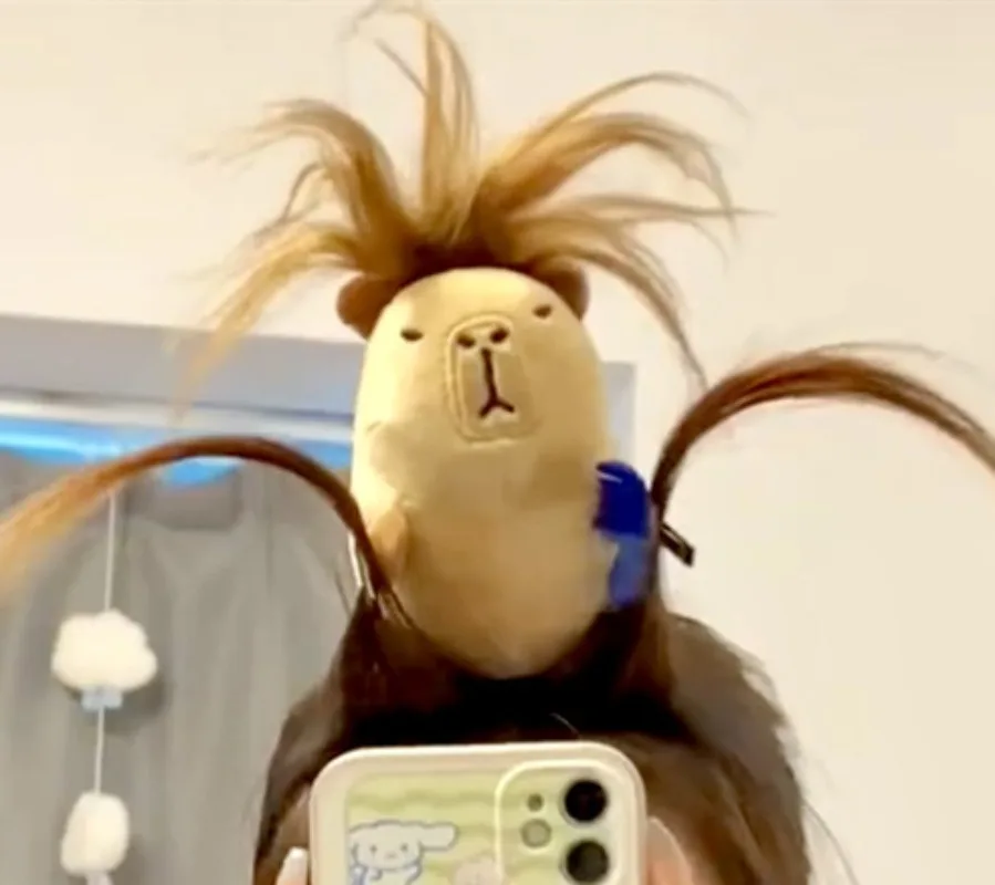 

New Cartoon Capybara Hairband Funny Plush Doll Headbands Hairstyle Fixing Tool Headwear Headband for Women Girl Hair Accessories