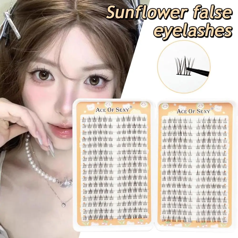 32 rangées/384 grappes segmentées sans colle faux cils grande capacité cils paresseux Extension de cils individuelle outils de maquillage