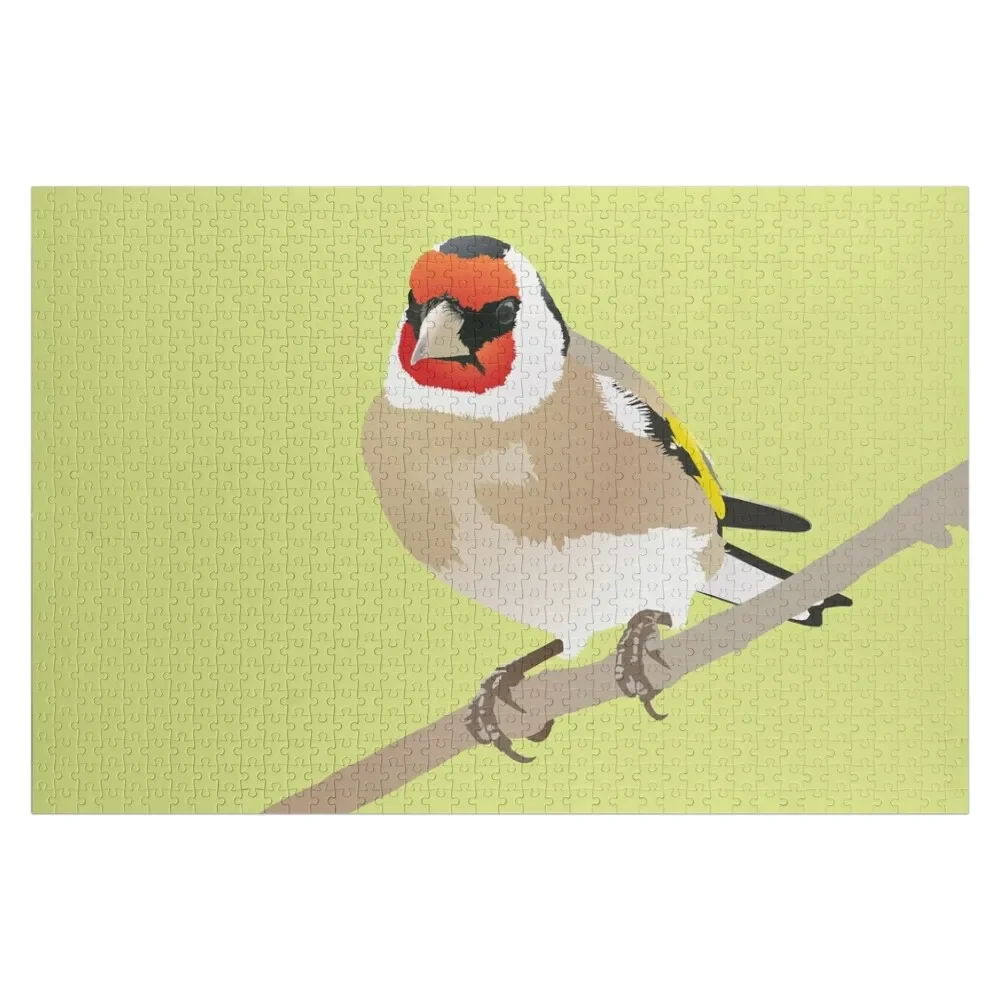 

European Goldfinch Jigsaw Puzzle Personalized Baby Object Custom Wooden Name Custom With Photo Puzzle