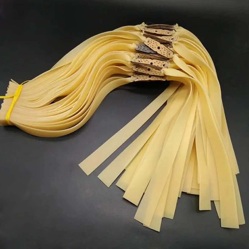 5 Pieces of 1mm Rubber Bands High Elasticity Solid Color Slingshot Shooting Professional Hunting Accessories Rubber Bands