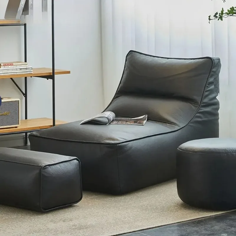 Faux Leather Bean Bag Cover SF015【No Filler Inside! You Need To Buy Filler By Yourself !】