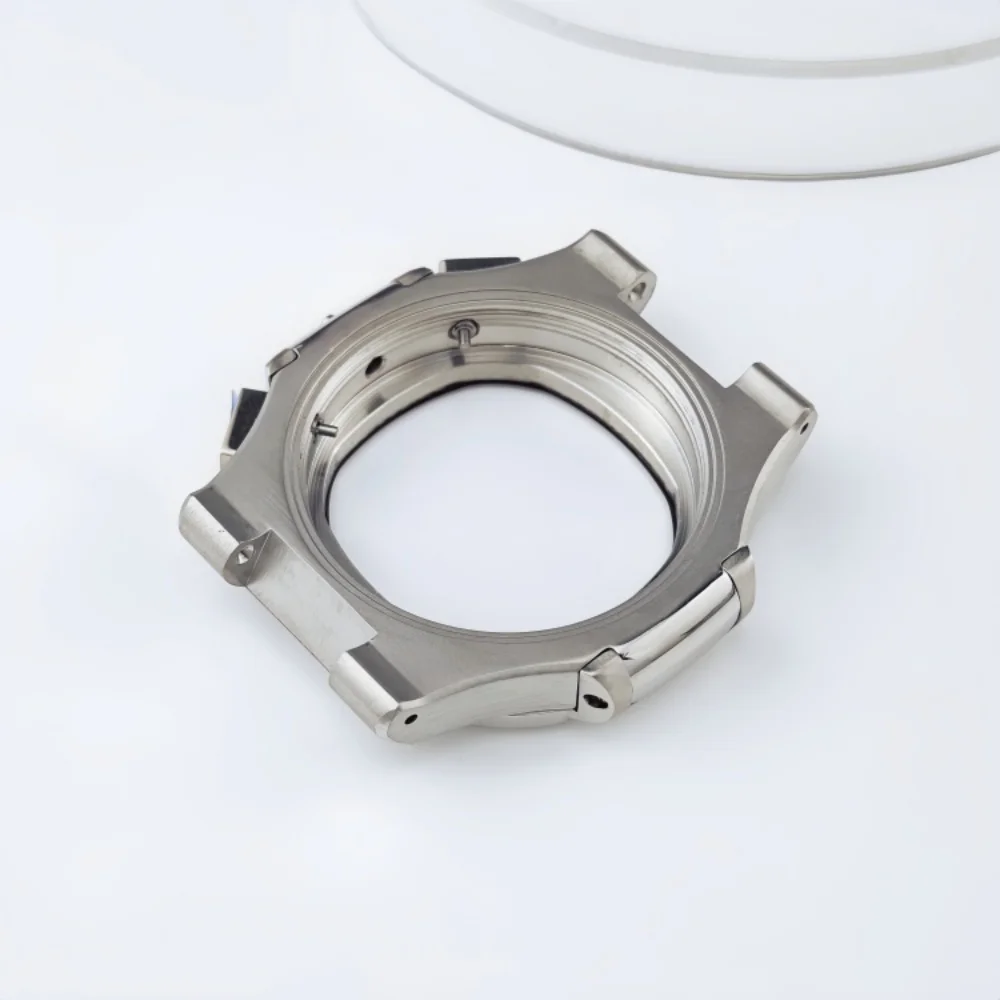 Cassa cronografo VK64 VK63 Parrot PP Cassa al quarzo lucido Accessori per il montaggio di orologi subacquei migliorati Dimensioni 39,5 mm