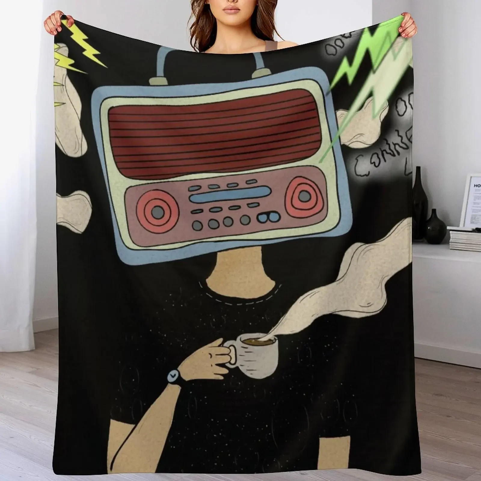 

Radiohead Throw Blanket For Decorative Sofa Blankets For Sofas Hair Stuffeds Blankets