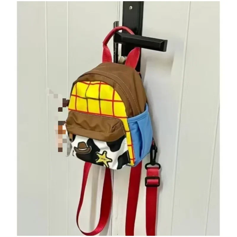 Disney Woody Jessie Cartoon Cute Print Zipper Mini Backpack Student Summer Simple Daily Versatile Commuting Small Square Bag