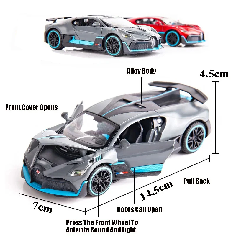 1:32 BGT Divo Simulation Metal Toy Alloy Car Diecasts & Toy Vehicles Model Decoration Miniature Toys For Boys Christmas Gift